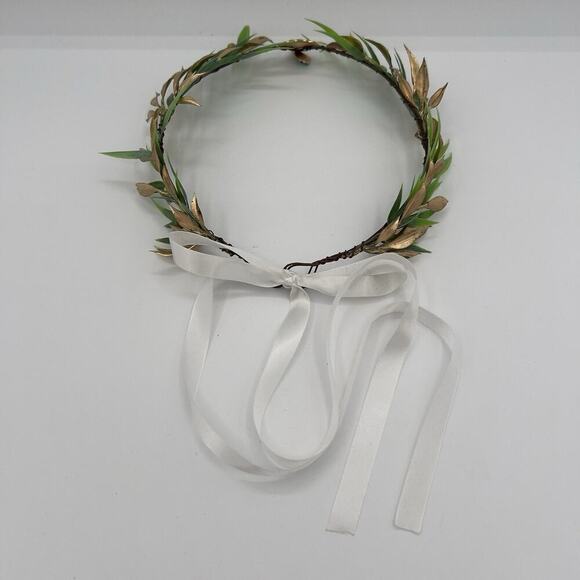 Elf Ears and Leaf Crown Headband Fairy Princess Cosplay Halloween Accessory - Picture 10 of 10
